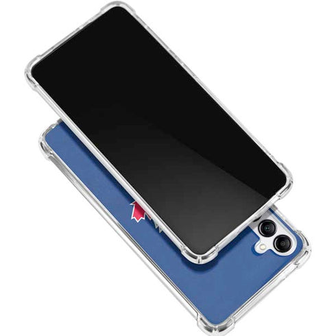 MLB Toronto Blue Jays Solid Distressed Galaxy A15 5G Clear Case